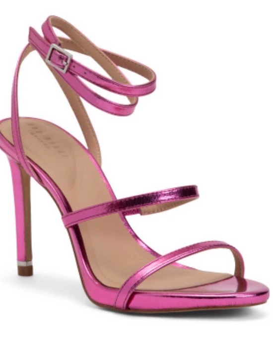 Ted Baker Shoes - Ted Baker Metallic Fuchsia Strappy Stiletto Sandal